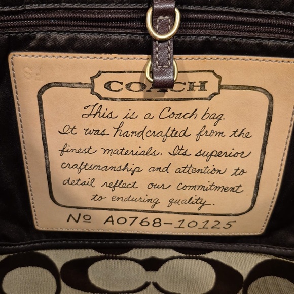 COACH Monogram Canvas Tote Bag - Picture 3 of 6